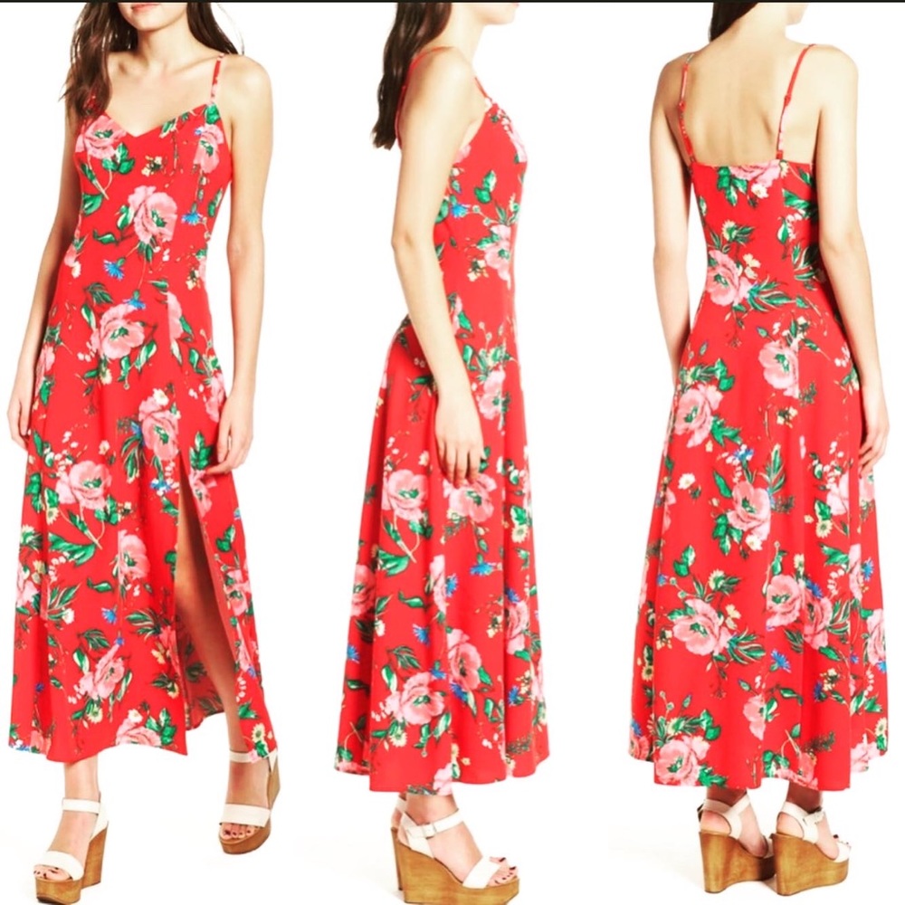 Gorgeous Lovefire Red Floral Dress